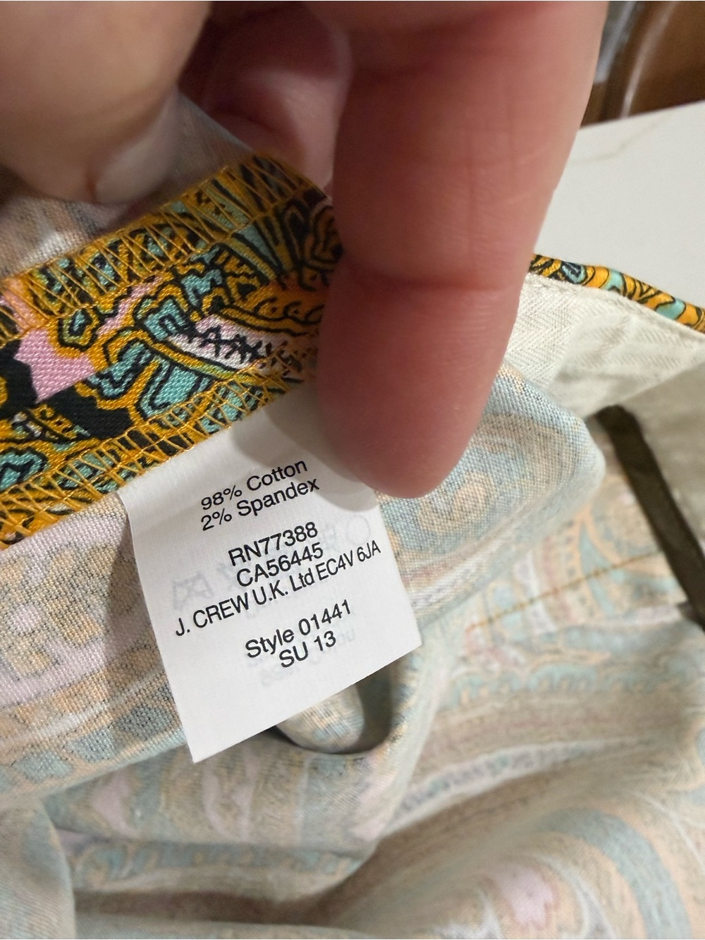 J.Crew Paisley Print Shorts - Picture 5 of 7